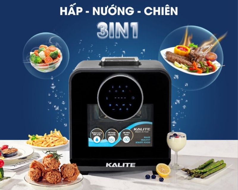 Nồi chiên không dầu Kalite Steam Star (ảnh 3)