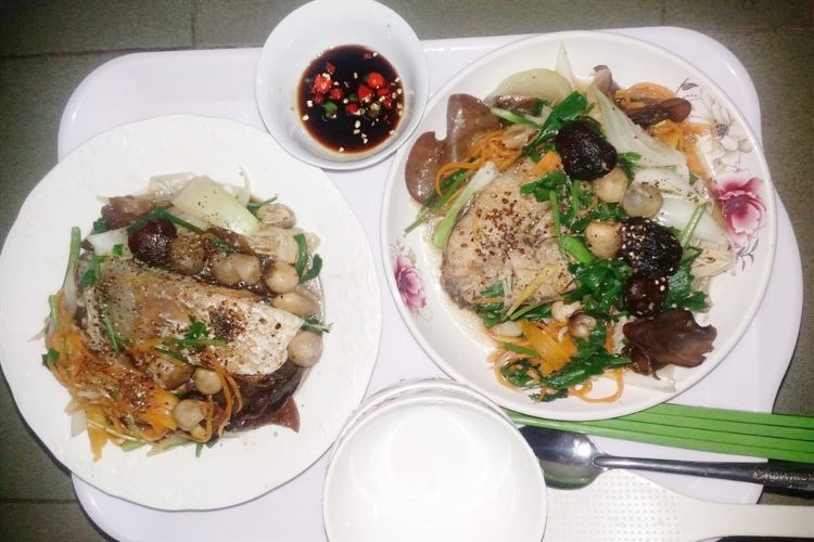 Cá chẽm hấp Hồng Kông