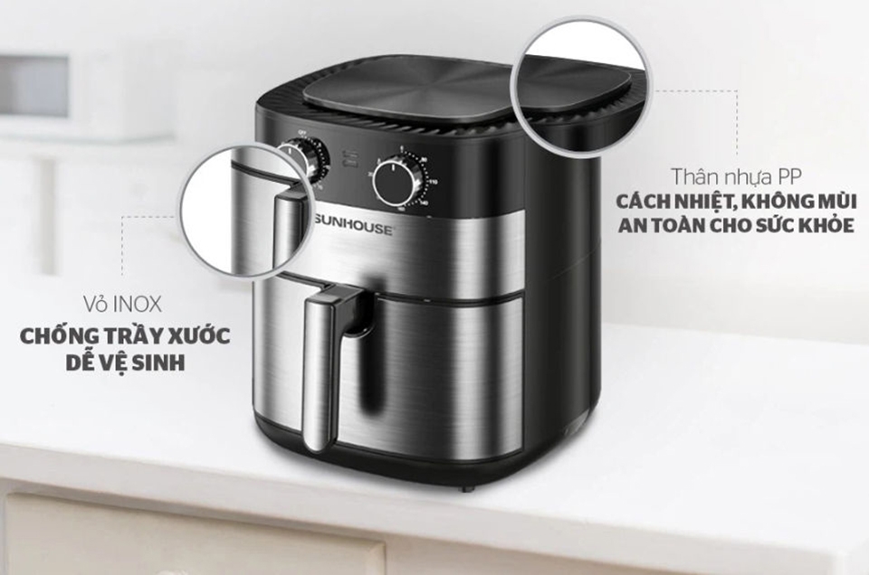 Nồi chiên không dầu Sunhouse 6 Lít SHD4026