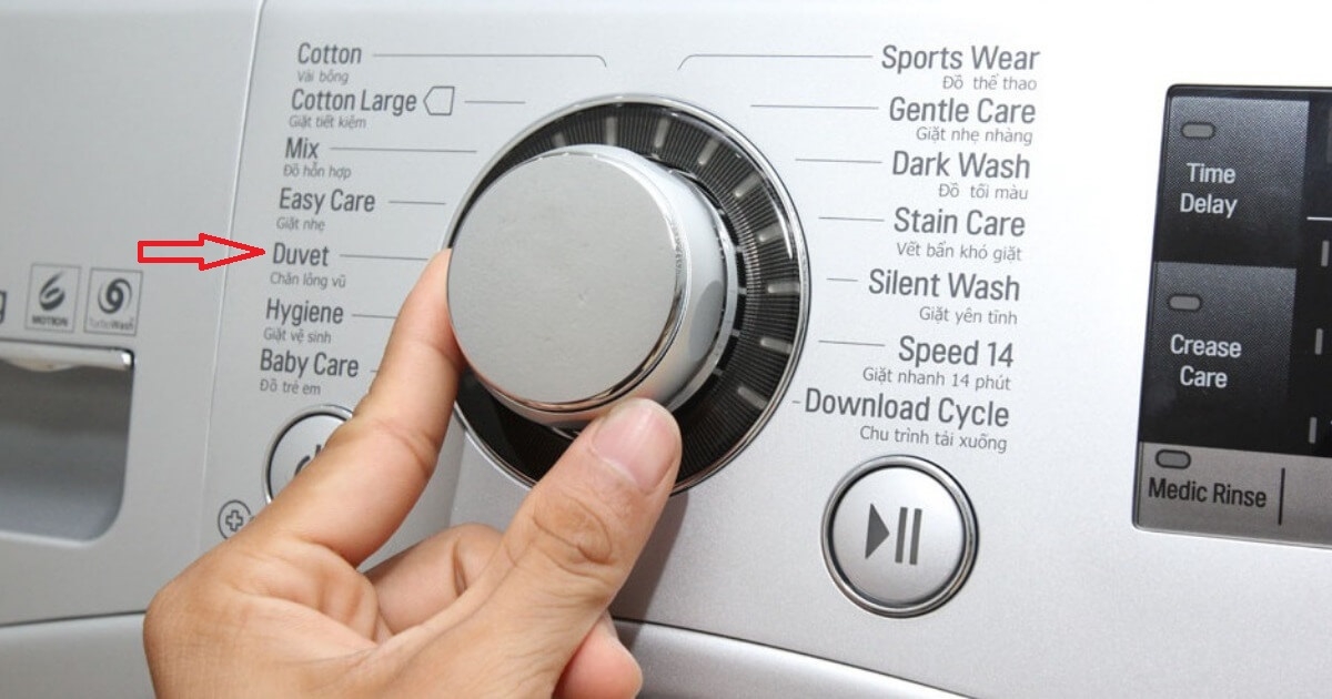 Chế độ giặt Duvet là gì 6