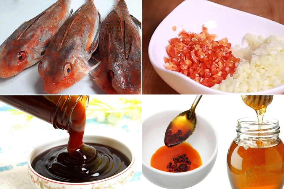 Nguyên liệu làm cá tắc kè nướng muối ớt.