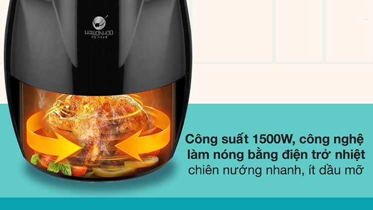 So sánh nồi chiên không dầu Hawonkoo và Kangaroo (hình 6)