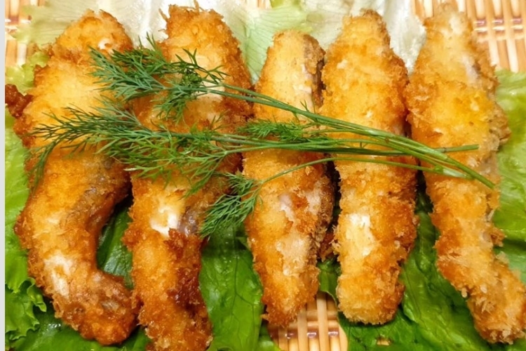 Thành phẩm món cá diêu hồng chiên xù