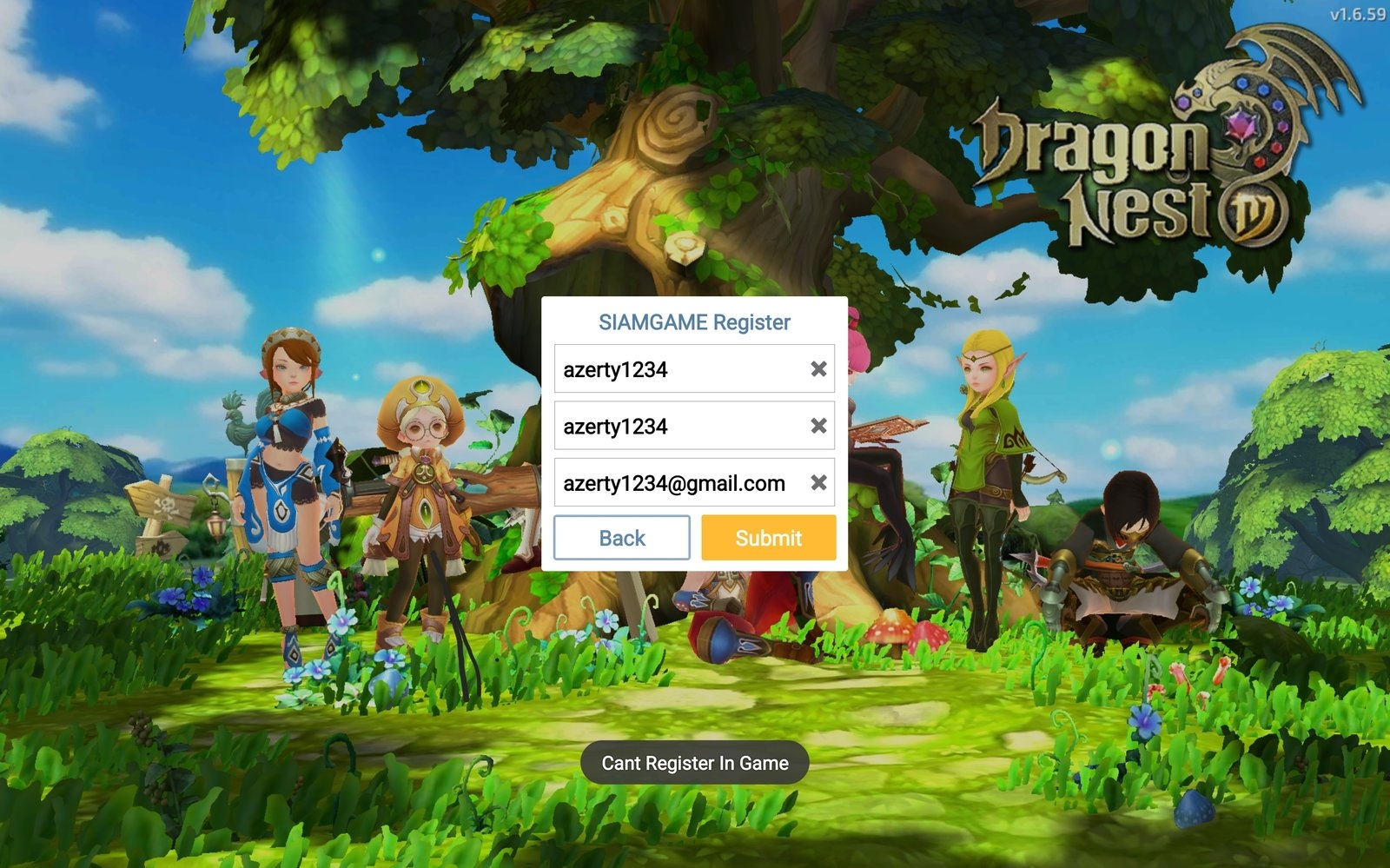 dragon nest - đăng nhập hoặc tạo tài khoản game