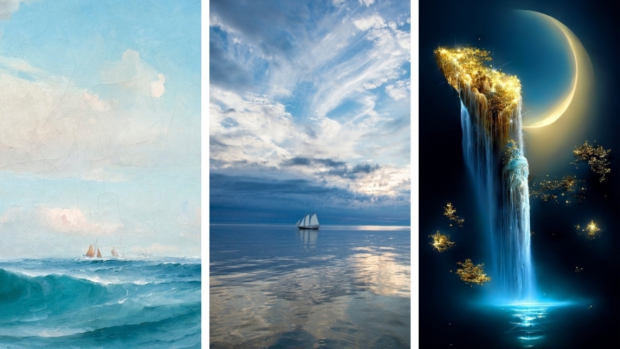 Hình nền may mắn mệnh Thủy dành cho điện thoại 2