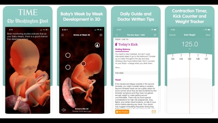 App theo dõi thai kỳ trên iPhone (ảnh 4)