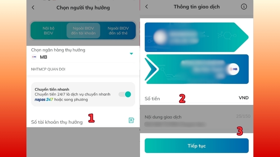 Cách 2: Nạp tiền từ chuyển khoản ngân hàng vào Tài khoản ViettelPay 4