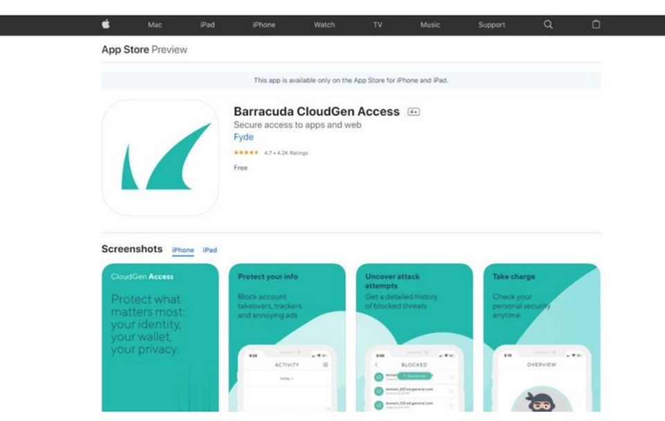 Barracuda CloudGen Access giúp diệt virus được ưa dùng
