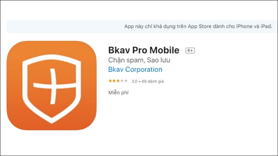 Bkav Pro Mobile - App diệt virus tốt trên iPhone