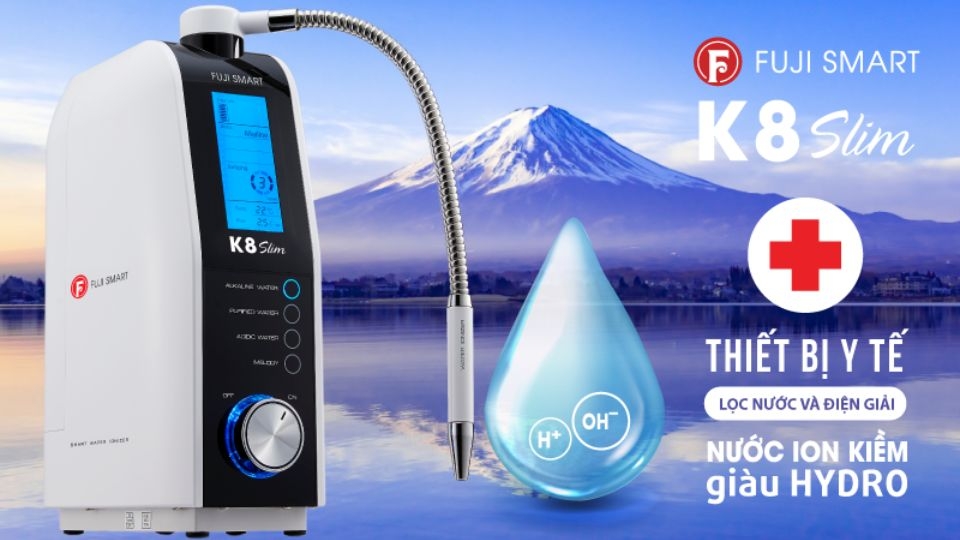Máy lọc điện giải ion kiềm Fuji Smart K8