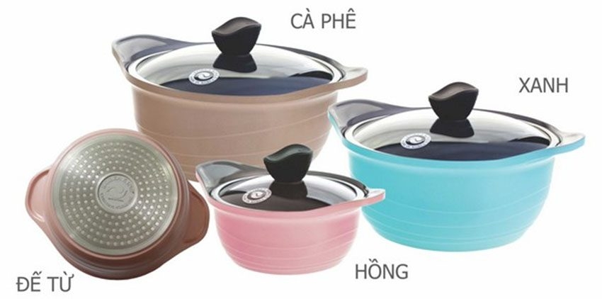 Bộ nồi ceramic bếp từ Korea King 2600IHS 26cm