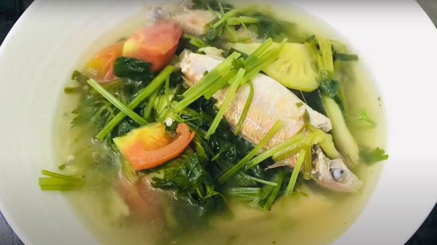 Canh cá hường nấu ngót