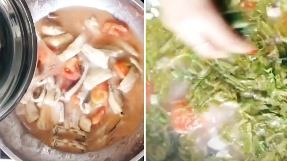 Nấu canh chua cá lạc.
