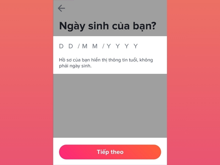 Cách đăng ký/đăng nhập tài khoản Tinder 7