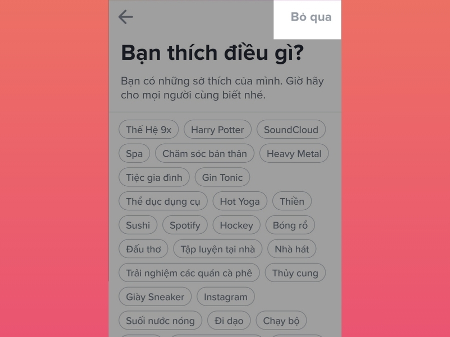 Cách đăng ký/đăng nhập tài khoản Tinder 11