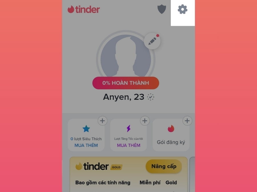 Cách xóa tài khoản Tinder 1