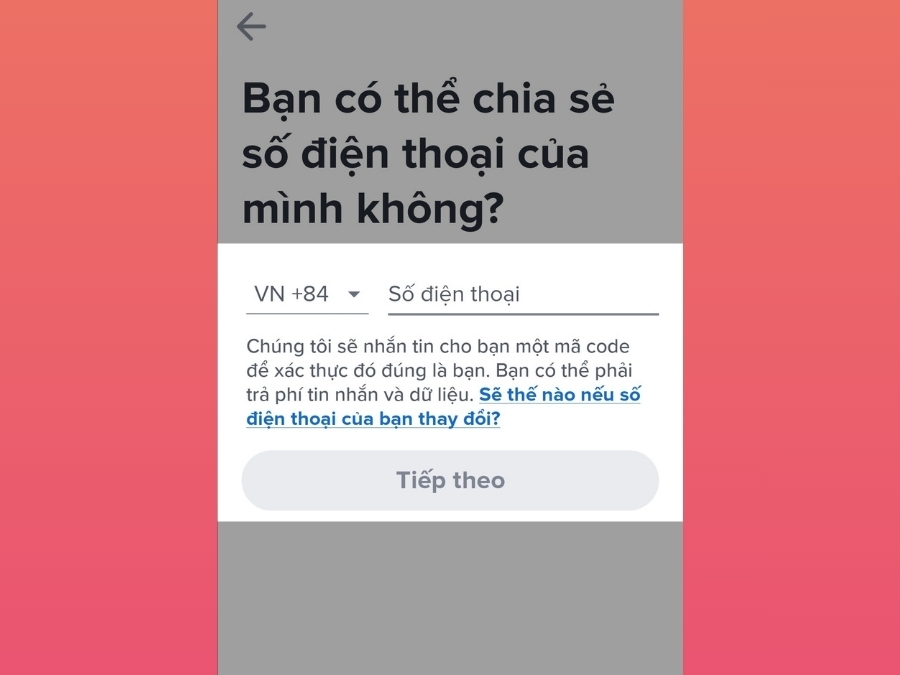 Cách đăng ký/đăng nhập tài khoản Tinder 3