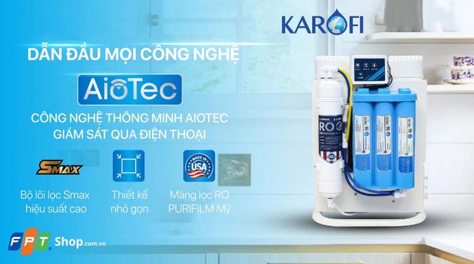 Máy lọc nước R.O Hydrogen Karofi 10 lõi KAQ-U95 (Không tủ)