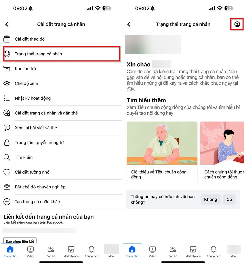 Cách kiểm tra trạng thái tài khoản Facebook 2