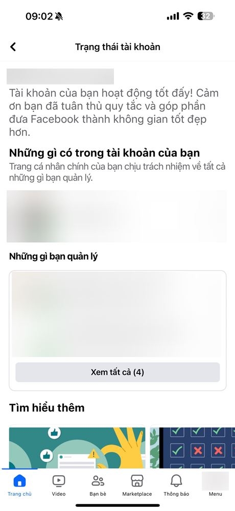 Cách kiểm tra trạng thái tài khoản Facebook 3