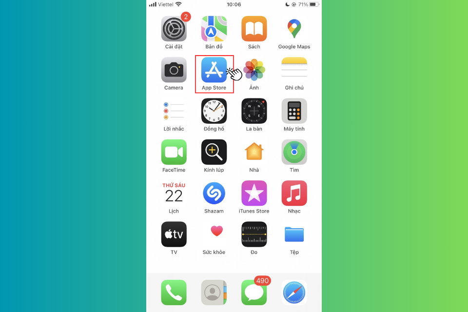 Truy cập cửa hàng ứng dụng App Store trên iPhone và iPad của bạn