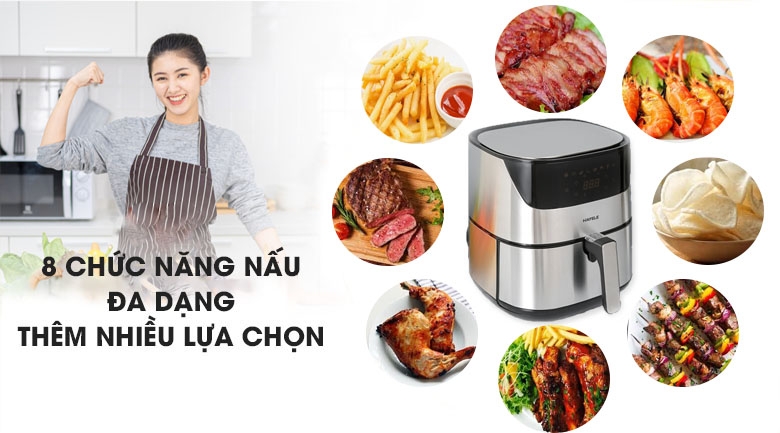 Hướng dẫn vệ sinh nồi chiên không dầu Hafele hình 2