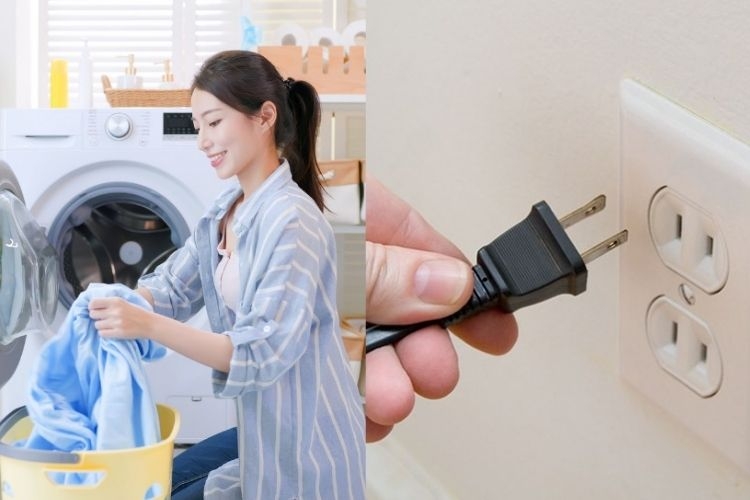 Máy giặt giặt xong có nên rút điện ra không (hình 1)