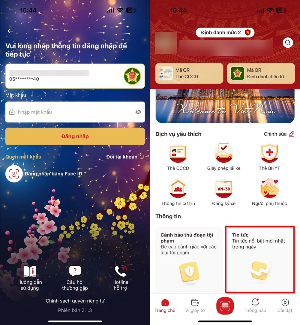 Cách đọc tin tức Pháp luật hàng ngày trên VNeID 1
