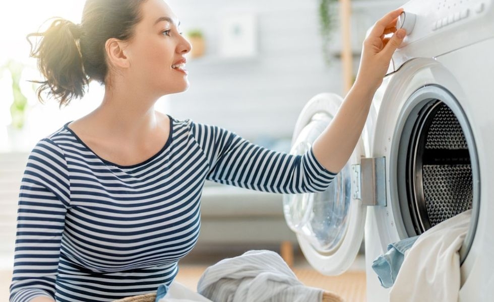dùng máy giặt
