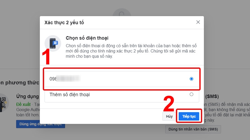 Bảo mật 2 lớp Facebook 310
