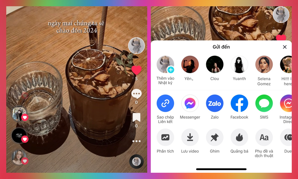 Cách chia sẻ video TikTok lên story Facebook 3