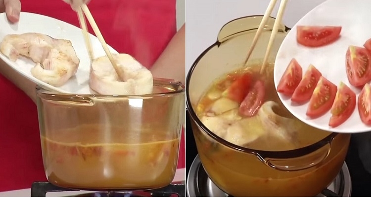 Nấu canh chua cá lóc cơm mẻ