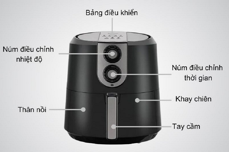 Cách sử dụng nồi chiên không dầu Kangaroo 2