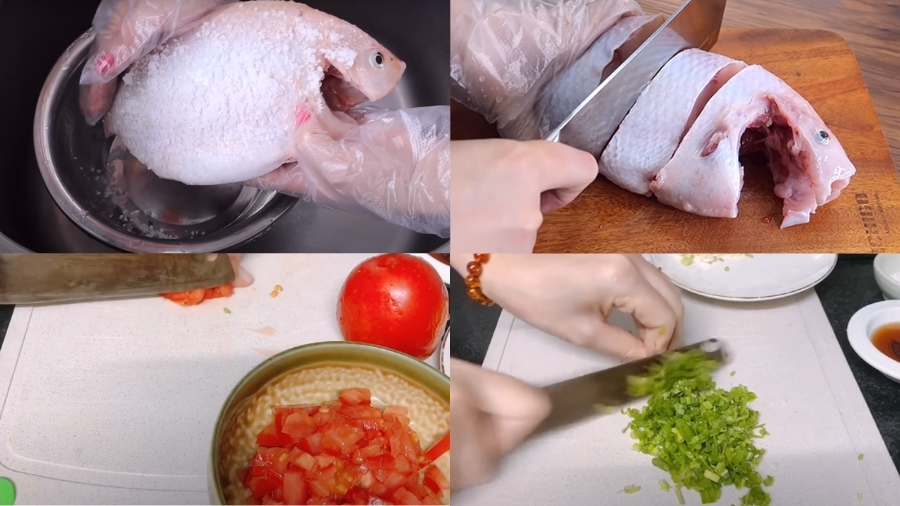 Cách làm cá diêu hồng sốt cà chua hình 1