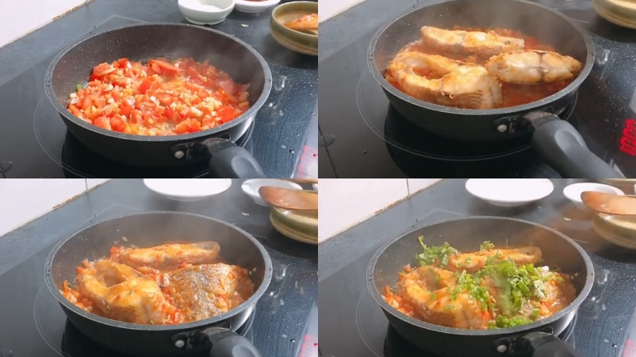 Cách làm cá diêu hồng sốt cà chua hình 3