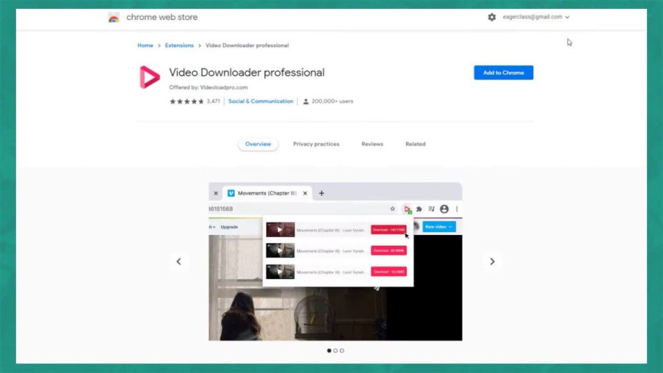 Vào cửa hàng Chrome tải công cụ Extension