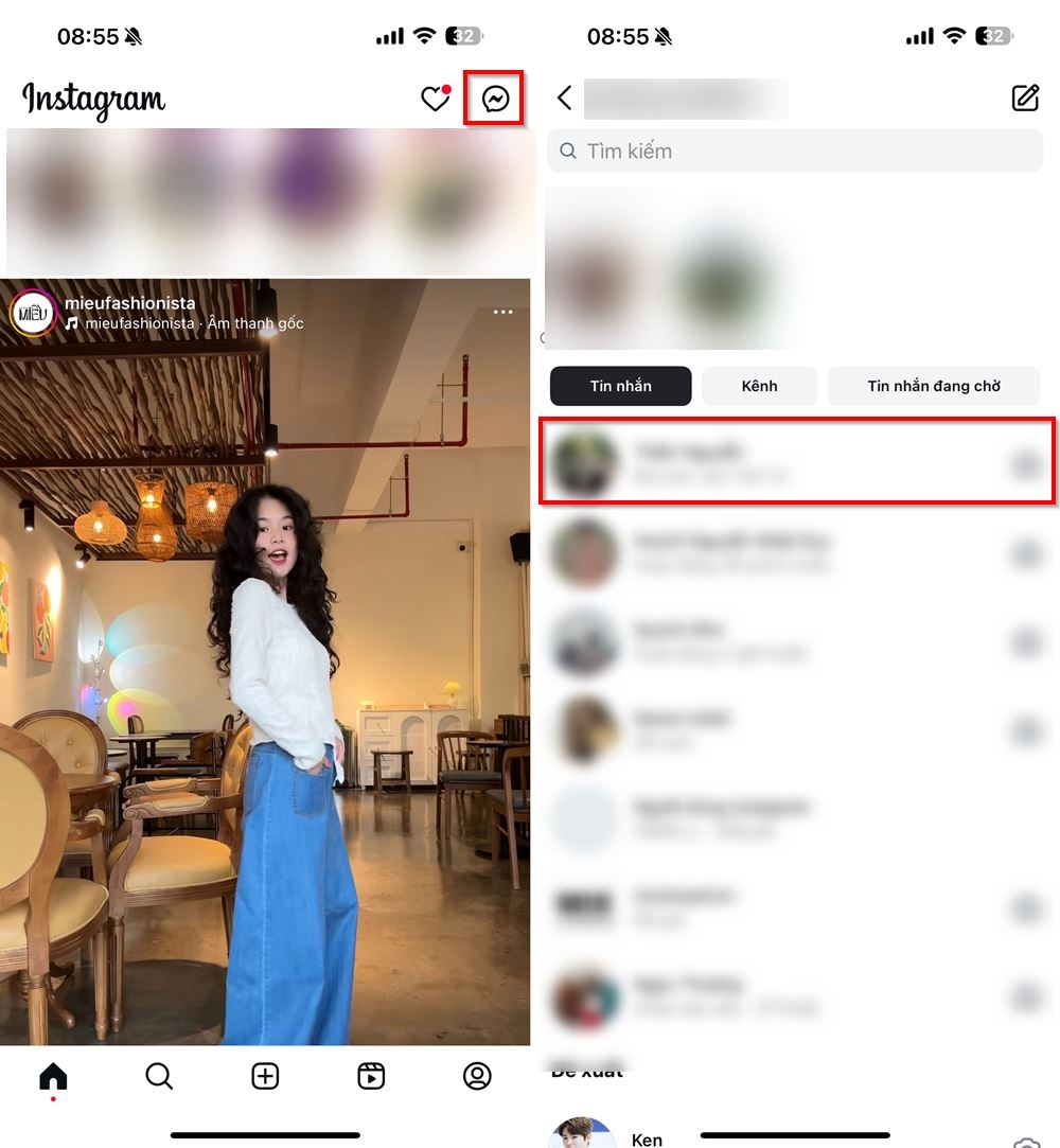 Cách ghim tin nhắn trên Instagram 1