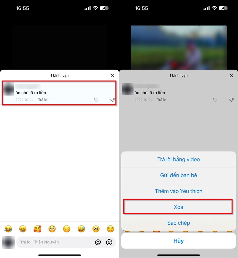 Cách xóa bình luận cũ trên TikTok 4