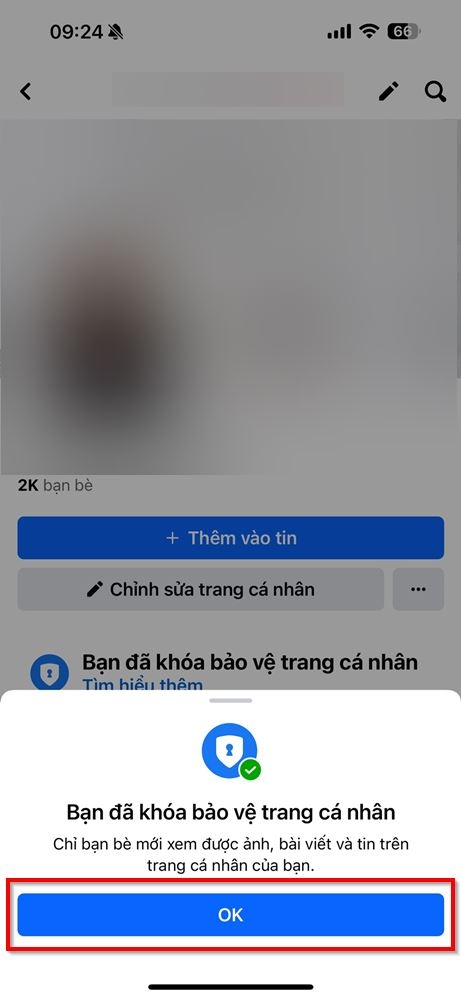 Cách bật khóa bảo vệ trang cá nhân Facebook 3