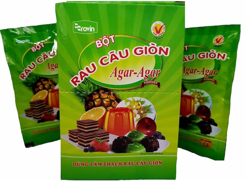 bột rau câu con cá dẻo