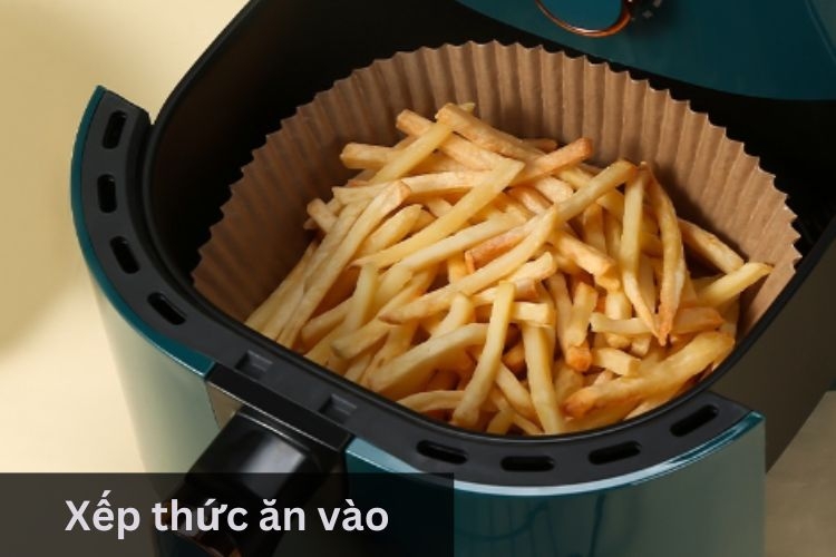đặt thực phẩm lên 