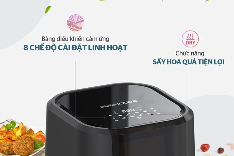 So sánh nồi chiên không dầu Sunhouse và Xiaomi (hình 5)