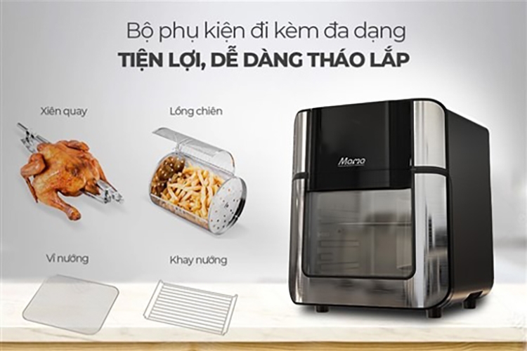 So sánh nồi chiên không dầu Sunhouse và Xiaomi (hình 7)