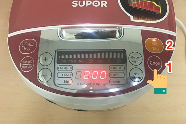 cách sử dụng nồi cơm điện Supor 3