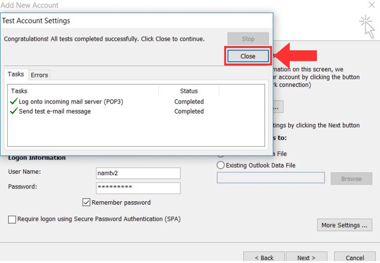 Cách đăng nhập mail domain bằng Microsoft Outlook - hình 7