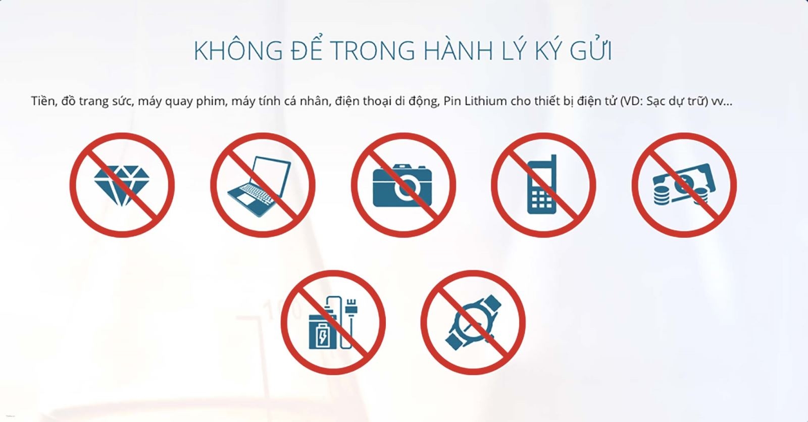 Hành lý ký gửi không được mang những gì? Tìm hiểu quy định về hành lý ký gửi của Vietnam Airlines, Vietjet Air và Jetstar 1