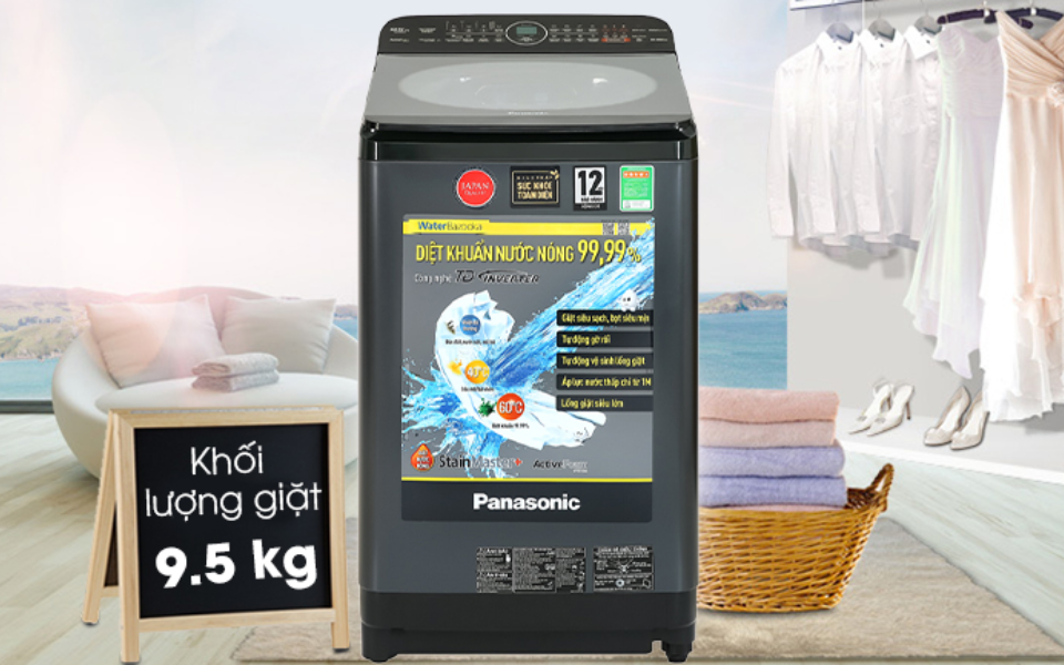 Máy giặt Panasonic có khối lượng giặt lớn