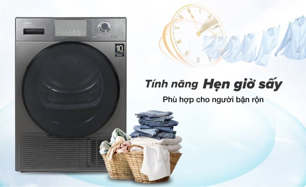 Tiện ích máy sấy quần áo AQUA