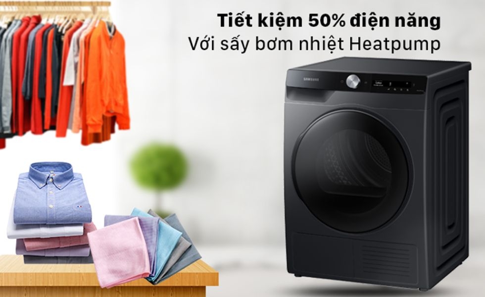 Máy sấy Samsung Inverter DV90T6240BV/SV