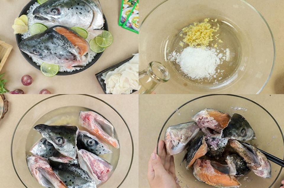 Cách làm đầu cá hồi nấu măng chua thơm ngon và bổ dưỡng